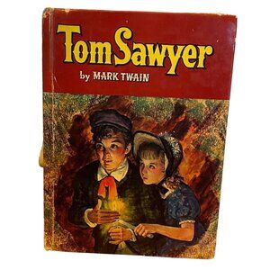 VTG TOM SAWYER HARDBACK BOOK 1955 BY MARK TWAIN ILLUSTRATED PAUL FRAME WHITMAN